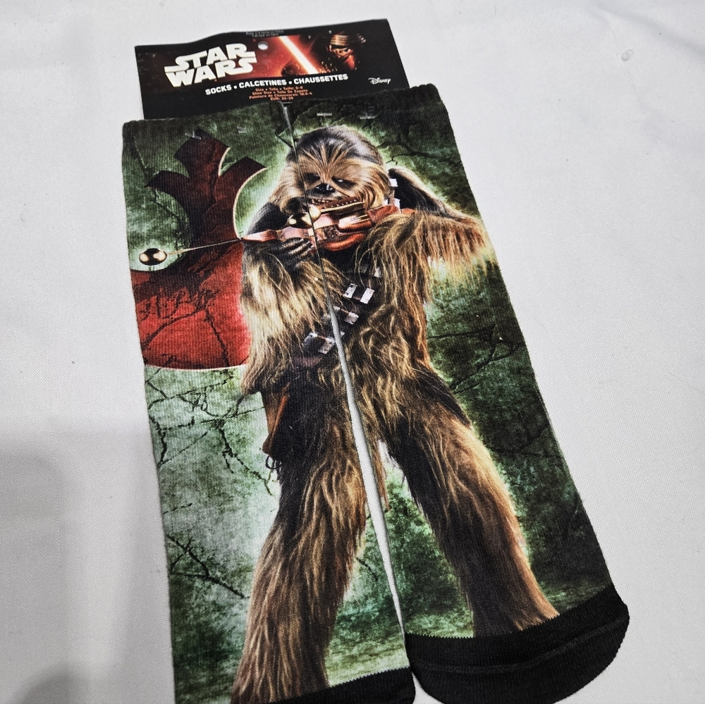 NWT Star Wars Chewbaca Socks NEW